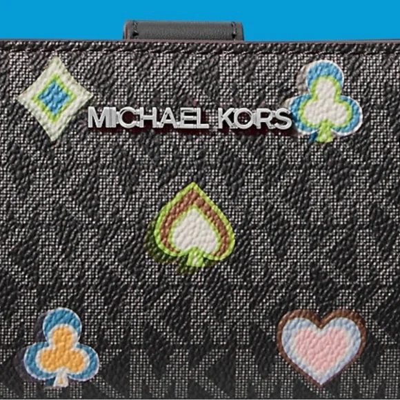 NWT Michael Kors Black Wallet with Vibrant Accents. - Picture 5 of 5